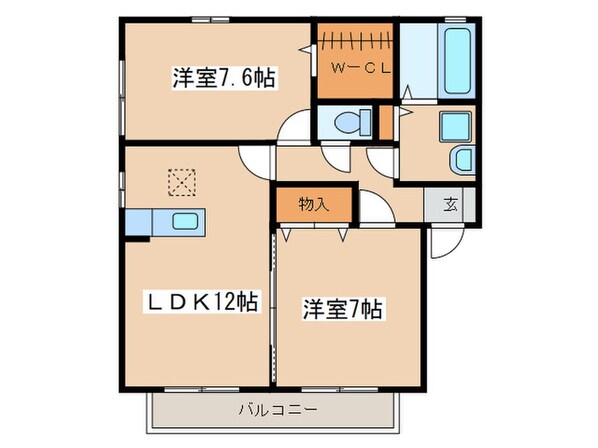 ウィルモアＫＡの物件間取画像